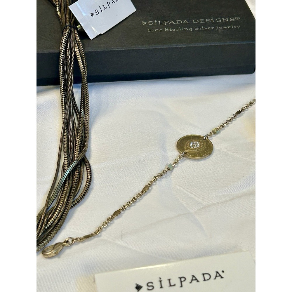 SILPADA KR Lot Retired 14 Pieces Rings Necklaces Earrings Jewelry Watch NOS $700 - Picture 8 of 16